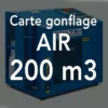 Carte Gonflage à L'air 200m3